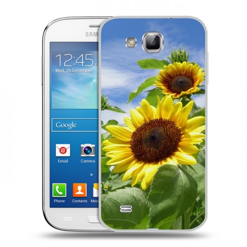 Дизайнерский пластиковый чехол для Samsung Galaxy Premier Подсолнухи