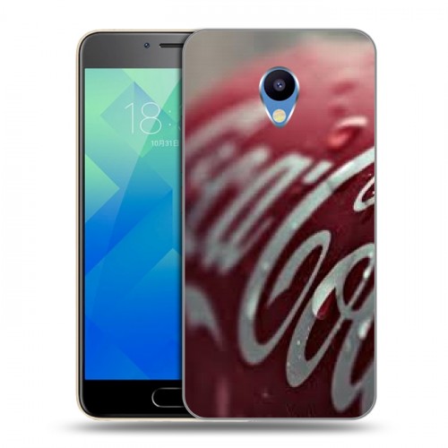 Дизайнерский силиконовый чехол для Meizu M5 Coca-cola