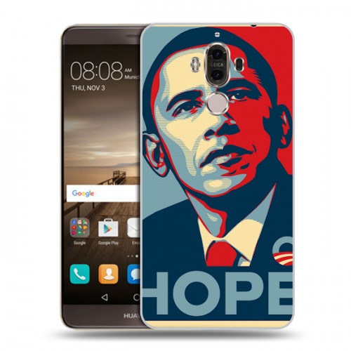 Дизайнерский пластиковый чехол для Huawei Mate 9 Барак Обама