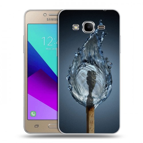 Дизайнерский силиконовый с усиленными углами чехол для Samsung Galaxy J2 Prime стихии