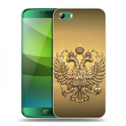 Дизайнерский силиконовый чехол для Elephone S7 Флаг и герб России
