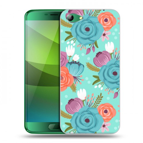 Дизайнерский силиконовый чехол для Elephone S7 Причудливые цветы