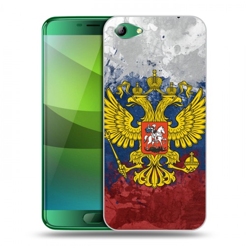 Дизайнерский силиконовый чехол для Elephone S7 Российский флаг и герб