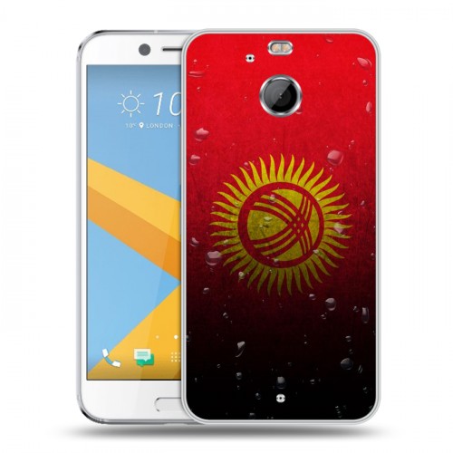 Дизайнерский пластиковый чехол для HTC 10 evo Флаг Киргизии