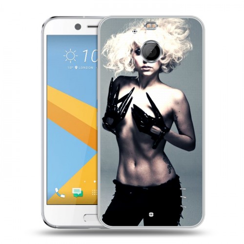 Дизайнерский пластиковый чехол для HTC 10 evo Леди Гага