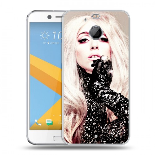 Дизайнерский пластиковый чехол для HTC 10 evo Леди Гага