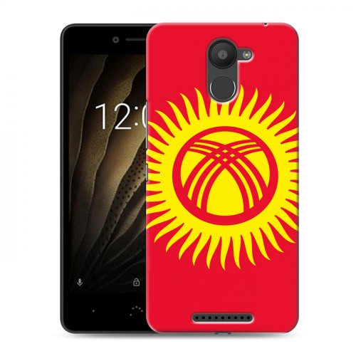 Дизайнерский силиконовый чехол для BQ Aquaris U флаг Киргизии