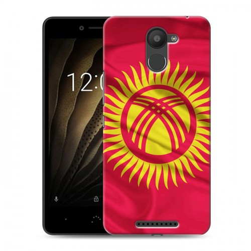 Дизайнерский силиконовый чехол для BQ Aquaris U Флаг Киргизии