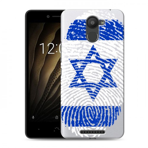Дизайнерский силиконовый чехол для BQ Aquaris U Флаг Израиля