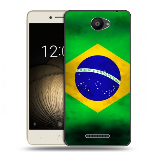 Дизайнерский силиконовый чехол для BQ Aquaris U Lite Флаг Бразилии
