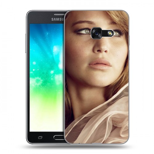 Дизайнерский силиконовый с усиленными углами чехол для Samsung Galaxy A3 (2017) Дженнифер Лоуренс
