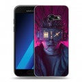 Дизайнерский силиконовый чехол для Samsung Galaxy A7 (2017) Cyberpunk 2077