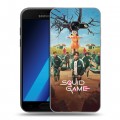 Дизайнерский силиконовый чехол для Samsung Galaxy A7 (2017) Игра в кальмара