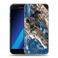 Дизайнерский силиконовый чехол для Samsung Galaxy A7 (2017) Космонавт