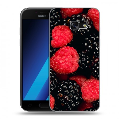 Дизайнерский силиконовый чехол для Samsung Galaxy A7 (2017) Малина