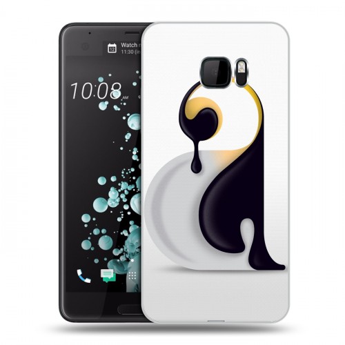 Дизайнерский пластиковый чехол для HTC U Ultra Пингвины