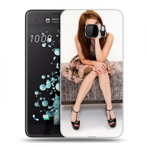 Дизайнерский пластиковый чехол для HTC U Ultra Эмма Робертс