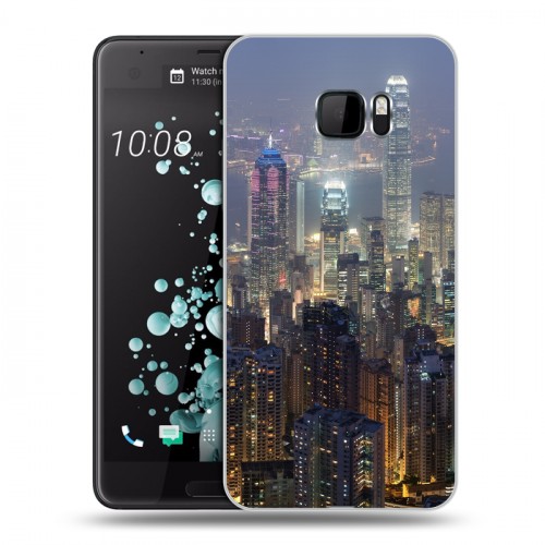 Дизайнерский пластиковый чехол для HTC U Ultra Гонконг