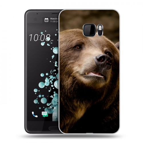 Дизайнерский пластиковый чехол для HTC U Ultra Медведи