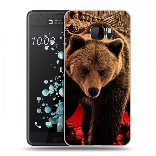 Дизайнерский пластиковый чехол для HTC U Ultra Медведи