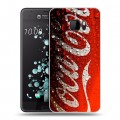 Дизайнерский пластиковый чехол для HTC U Ultra Coca-cola