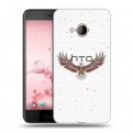 Полупрозрачный дизайнерский пластиковый чехол для HTC U Play Абстракции
