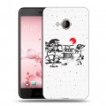 Полупрозрачный дизайнерский силиконовый чехол для HTC U Play Прозрачная япония