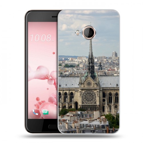 Дизайнерский силиконовый чехол для HTC U Play Париж