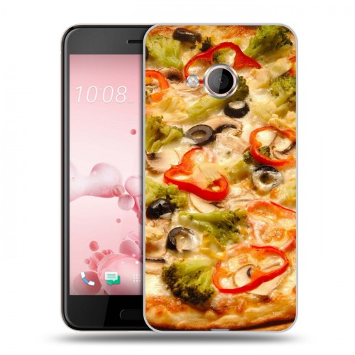 Дизайнерский силиконовый чехол для HTC U Play Пицца