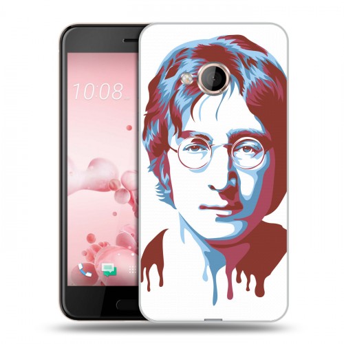 Дизайнерский пластиковый чехол для HTC U Play Джон Леннон