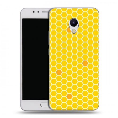 Дизайнерский силиконовый чехол для Meizu M5s Пчелиные узоры