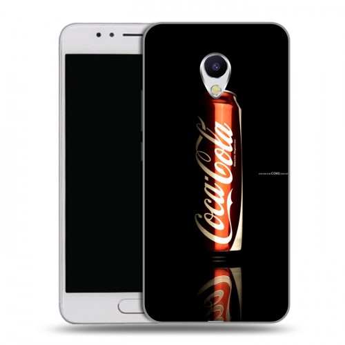 Дизайнерский силиконовый чехол для Meizu M5s Coca-cola