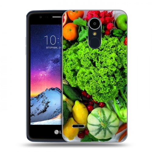Дизайнерский пластиковый чехол для LG K8 (2017) Овощи