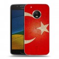 Дизайнерский силиконовый чехол для Lenovo Moto G5 Флаг Турции