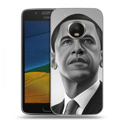 Дизайнерский силиконовый чехол для Lenovo Moto G5 Барак Обама