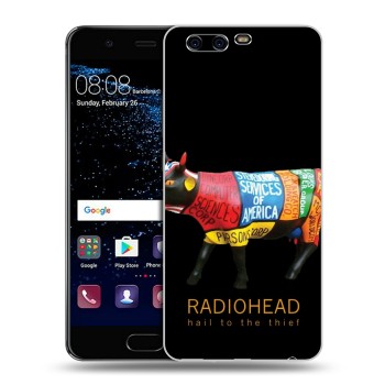 Дизайнерский силиконовый чехол для Huawei P10 Plus RadioHead (на заказ)
