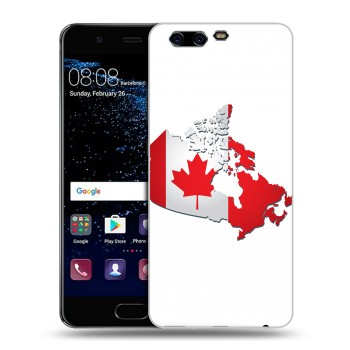 Дизайнерский силиконовый чехол для Huawei P10 Plus Флаг Канады (на заказ)