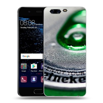 Дизайнерский силиконовый чехол для Huawei P10 Plus Heineken (на заказ)
