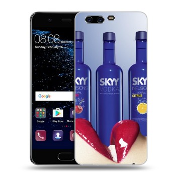 Дизайнерский силиконовый чехол для Huawei P10 Plus Skyy Vodka (на заказ)