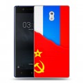Дизайнерский пластиковый чехол для Nokia 3 Флаг СССР 