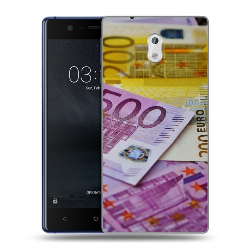 Дизайнерский пластиковый чехол для Nokia 3 Текстуры денег