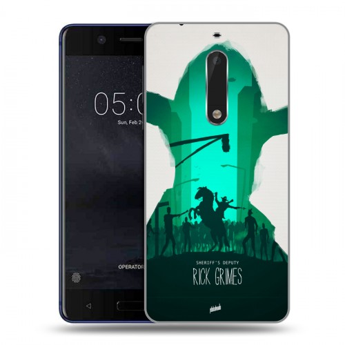 Дизайнерский пластиковый чехол для Nokia 5 Ходячие Мертвецы