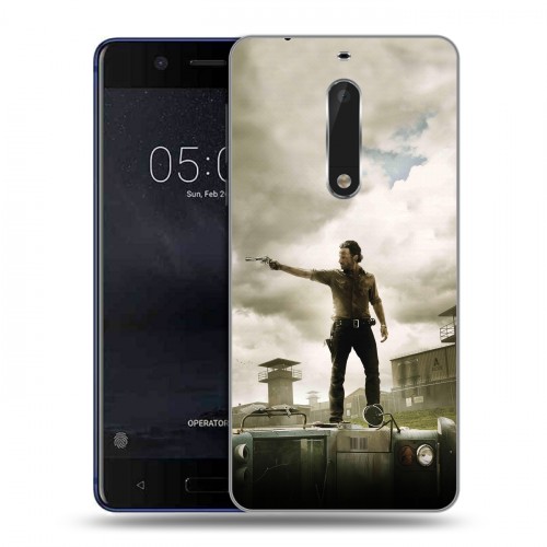 Дизайнерский пластиковый чехол для Nokia 5 ходячие мертвецы