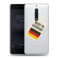 Полупрозрачный дизайнерский пластиковый чехол для Nokia 5 Флаг Германии