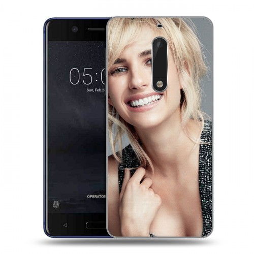 Дизайнерский пластиковый чехол для Nokia 5 Эмма Робертс