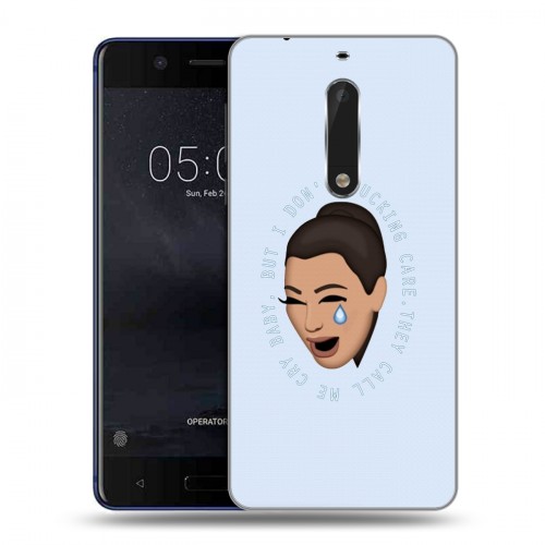 Дизайнерский пластиковый чехол для Nokia 5 Ким Кардашьян