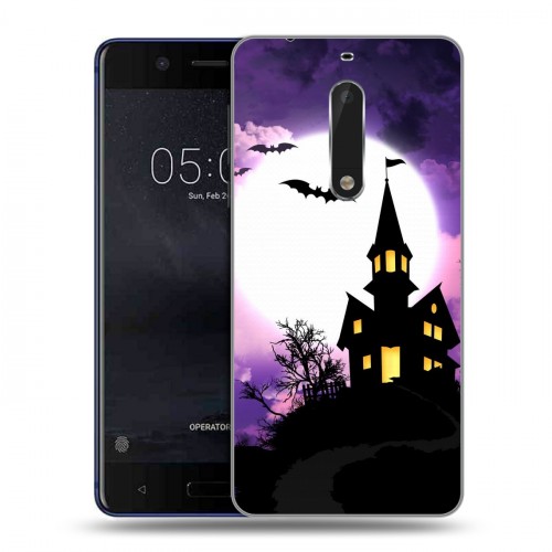Дизайнерский пластиковый чехол для Nokia 5 хэллоуин