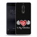 Дизайнерский пластиковый чехол для Nokia 5 День Святого Валентина