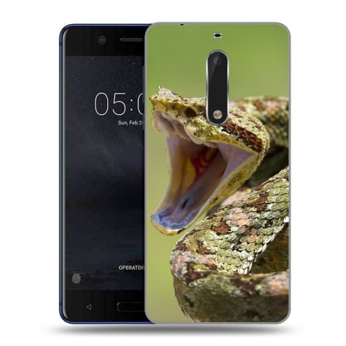 Дизайнерский пластиковый чехол для Nokia 5 Змеи