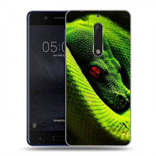 Дизайнерский пластиковый чехол для Nokia 5 Змеи